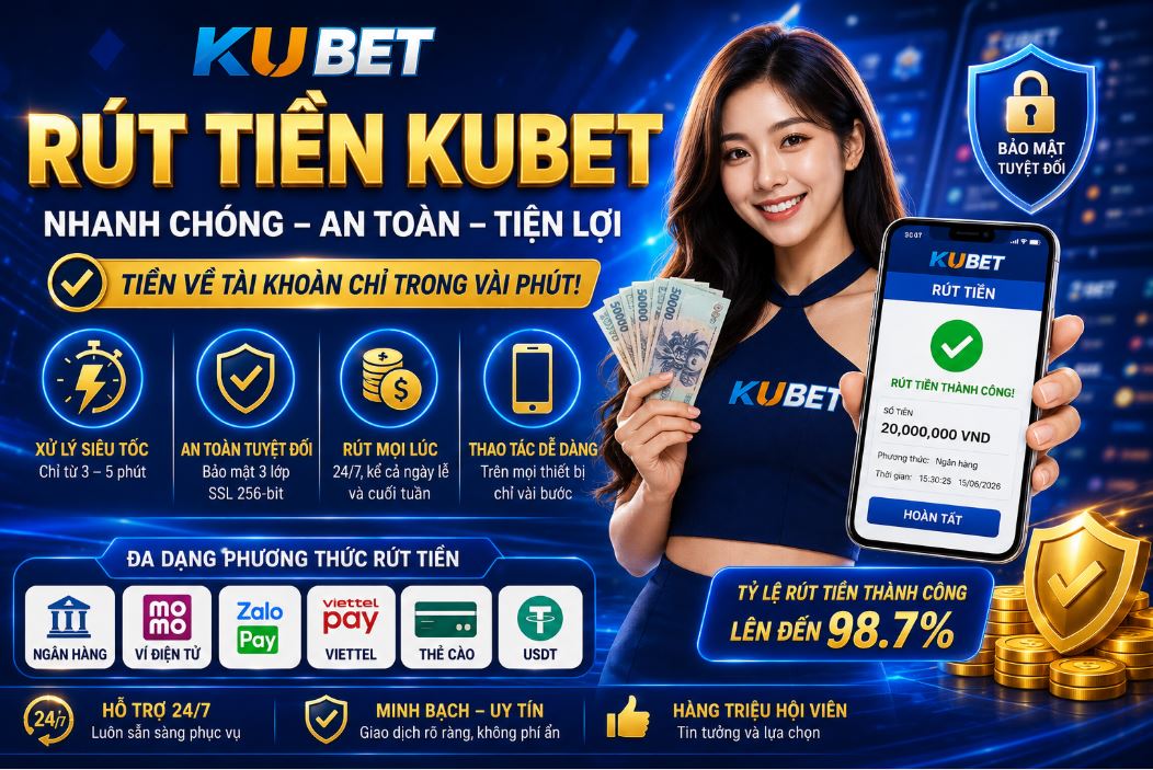 Rút tiền Kubet – Hướng dẫn giao dịch nhanh chóng, an toàn mới nhất 2026